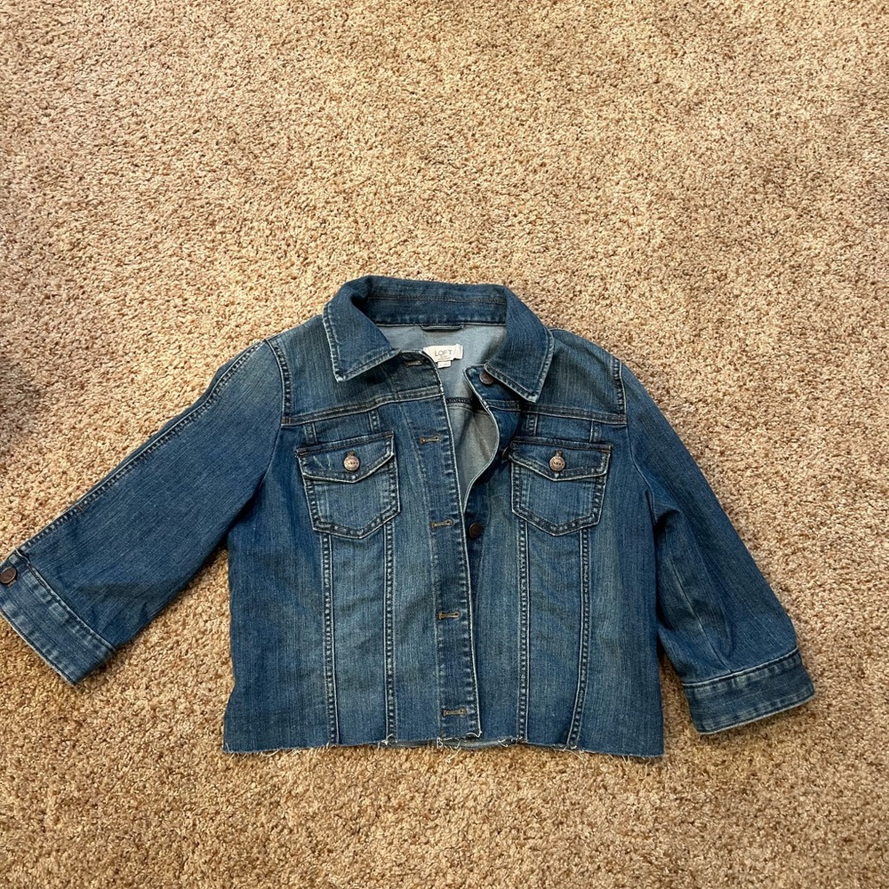 LOFT Women's Blue Jean Jacket